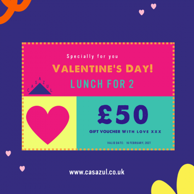 CASAZUL VALENTINE GIFT - LUNCH FOR 2