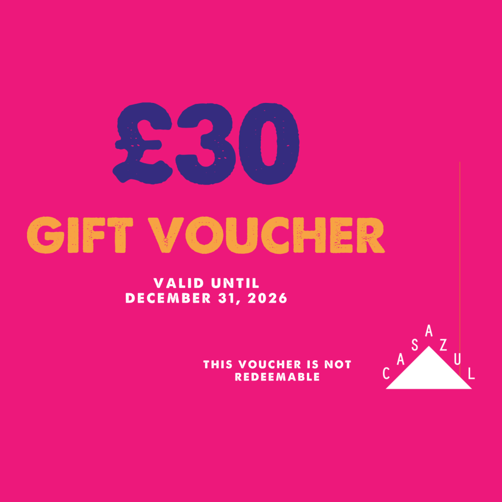 Casazul £30 gift voucher, valid until 31 December 2026