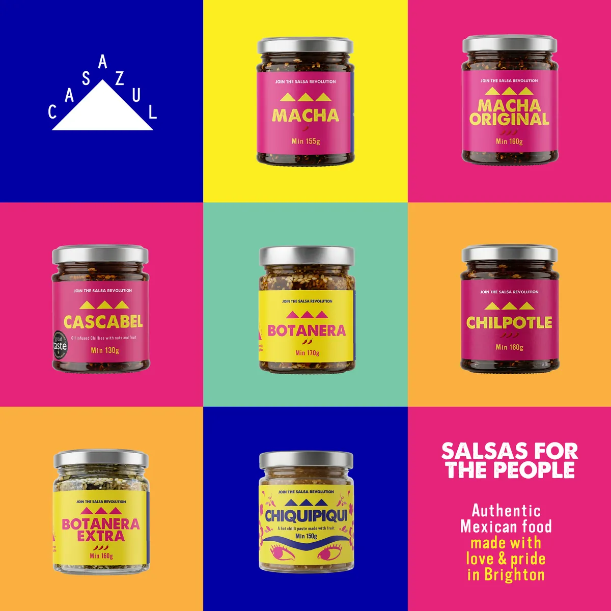 Casazul salsa jars – Salsas for the people